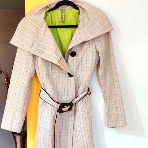 Soia & Kyo Belted Trench Coat - Picture 3 of 9